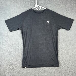 Rabbit Running Mesh Shirt Mens Small Grey Perforated Performance Tee